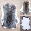 Natural Rabbit Fur DIY Apparel Sewing Fabric Fluffy Rabbit Leather Fur Home Decoration Clothing Accessories