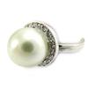 White 'Sissi' Silver Ring - 14 Mm