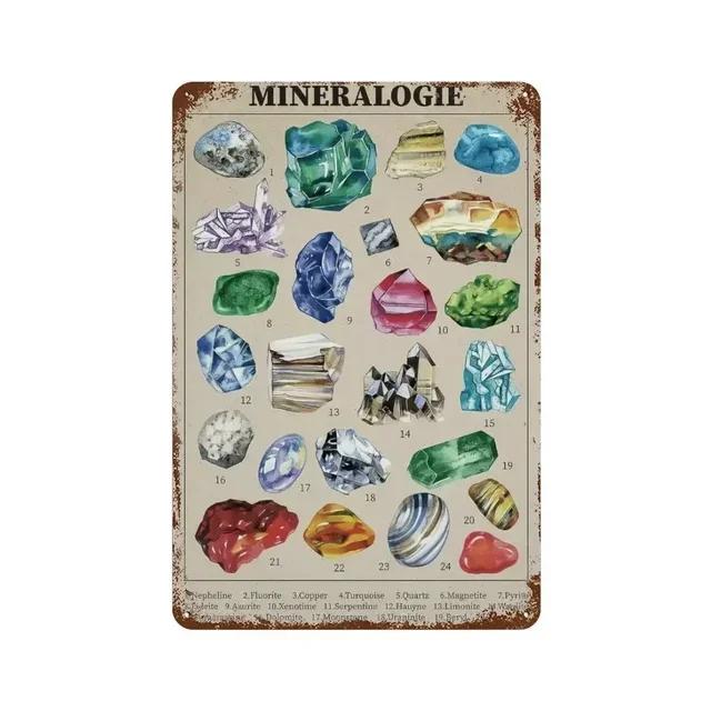 Vintage Butterfly Insect Plant Collection Chart Metal Tin Sign Retro Aesthetic Art Decor for Living Room Wall Home Decor Poster