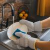 6PCS Waterproof Dishwashing Gloves Thickened Housekeeping Gloves Steel Wire Gloves  Pot Cleaning