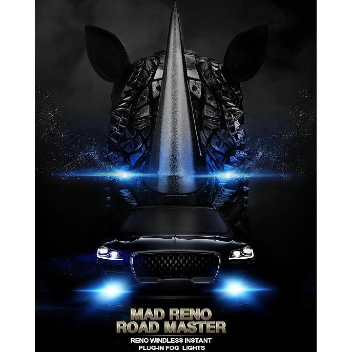 RENO H11 Bulb, H11 Fog Lights 6500K White Fanless In Line H9 H8 Fog Bulbs Plug And Play, Pack Of 2