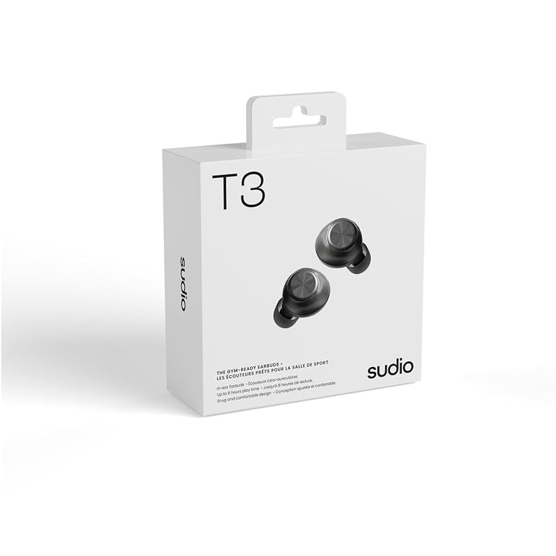 SUDIO (Sudio) T3 tea three wireless earphones Canal type ENC noise canceling Bluetooth5.4 with microphone iOS Android correspondence IPX4 level