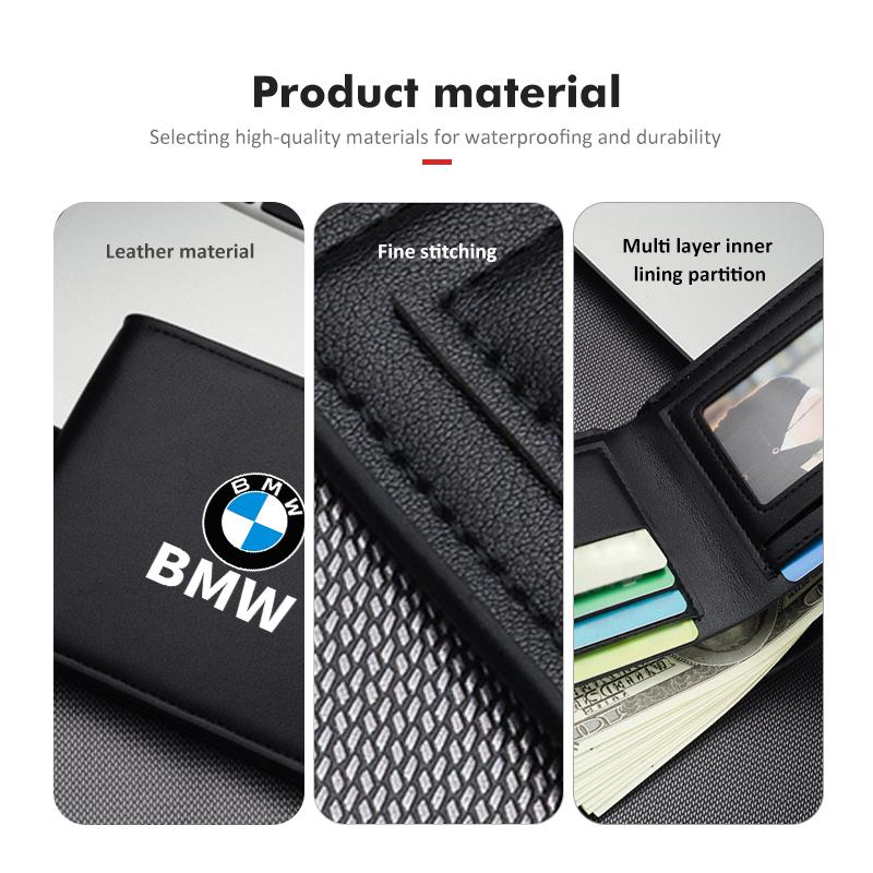 Car Mounted Driver License Holder Wallet Luxury Leather Design For BMW G30 G20 M3 M5 E91 E92 E93 E36 E70 X3 X4 X5 X1 E39 F30 cwdf40