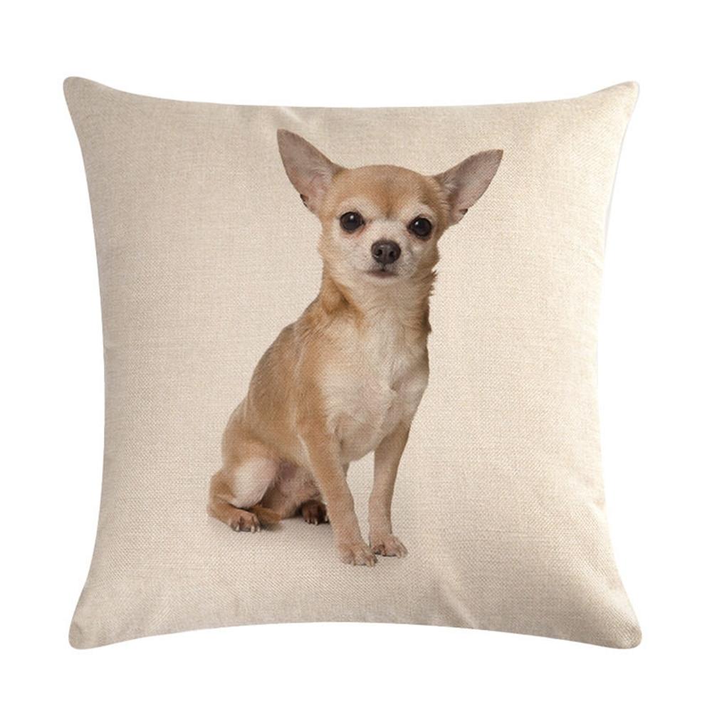 18 Inch Pillowcase Cute Dog Pattern Seat Sofa Bedroom Lumbar Cushion Cover Home Decoration Pillowcase