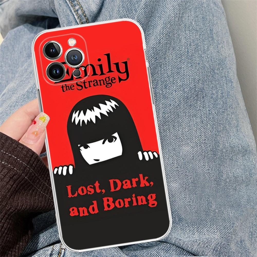 E-Emily T-The S-Strange Mousepad Silicone Soft For Iphone 16 15 14 13 12 11 Pro Mini XS MAX Plus X Cover