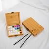 Bamboo Watercolor Paint Box 2ml Solid Paint Box Simple Pigment Subpackage Box  Watercolor Packaging
