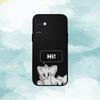 C-Cute B-Boykisser Чехол для телефона для Samsung A73,A21s,A22,A31,A32,A52,A53,A71,A80,Мягкий черный корпус
