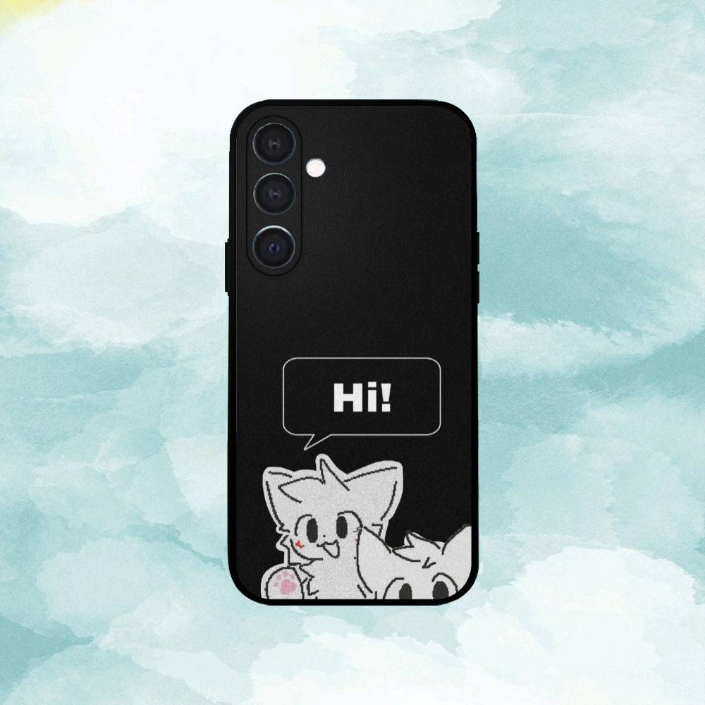 C-Cute B-Boykisser Чехол для телефона для Samsung A73,A21s,A22,A31,A32,A52,A53,A71,A80,Мягкий черный корпус