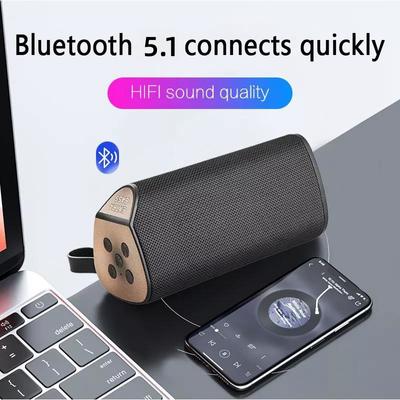 Беспроводной мощный Bluetooth-динамик, басовые беспроводные динамики, сабвуфер, водонепроницаемый звуковой ящик, поддержка TF, TWS, USB-флеш-накопителя
