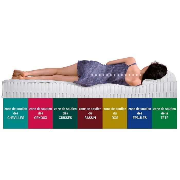 Calme Nuit Mattress 90x200 Density 35 Kg/m3 - Height 21 Cm - Soft Support - Orthopedic