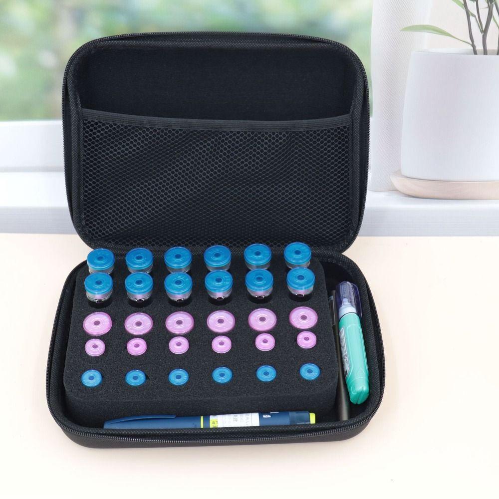 Multiple Slots Insulin Vial Storage Case 3-10ml Insulin Organizer Diabetes Care