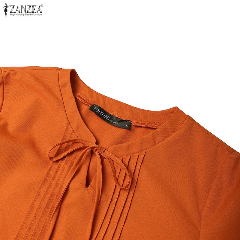 ZANZEA Женские повседневные комплекты из блузки и брюк с рукавом 3/4 из двух предметов