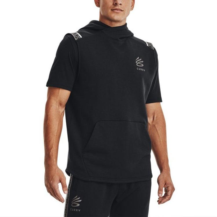 Under Armour Curry Fleece Sleeveless Hoodie 'Black' Men's 1366637-001