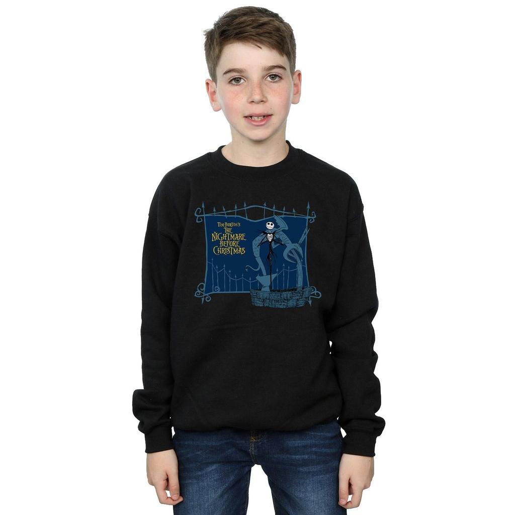 Disney Boys Nightmare Before Christmas Jack And The Well Sweatshirt