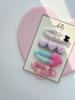 Aerin Handmade Pastel Heart Snap Hair Clip Set for Kids 4 Pcs
