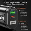 Быстрое зарядное устройство PD 33 В GaN QC 3.0 9 В / 12 В EU / AU / UK Спецификация USB-адаптер