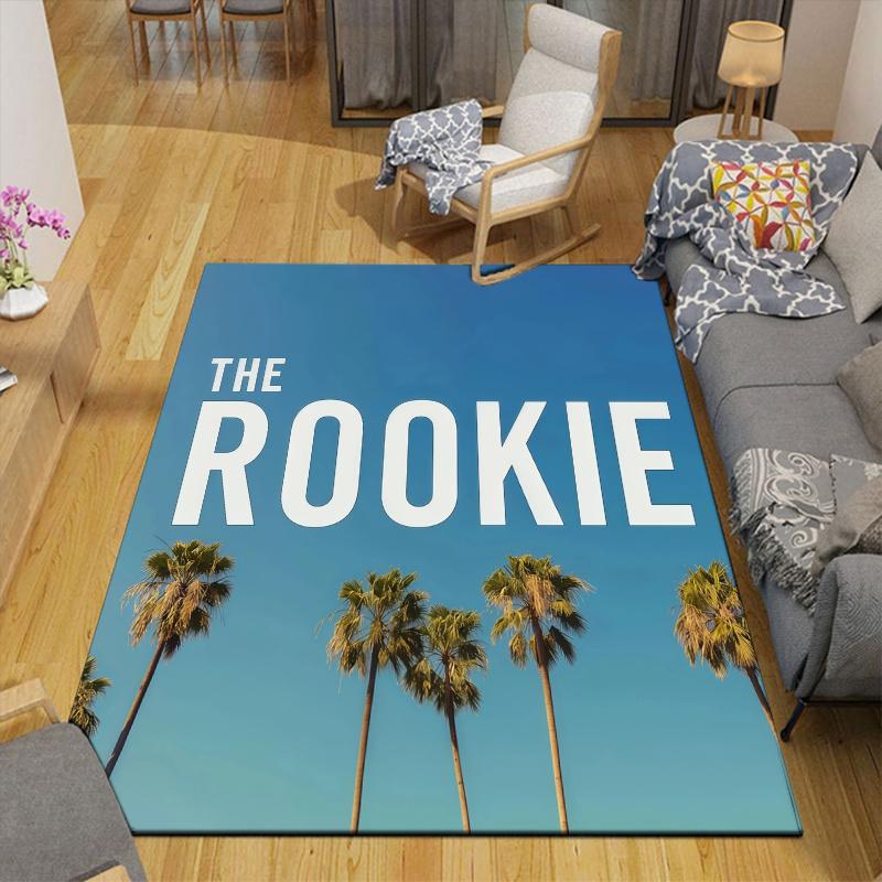 The Rookie Home Sofa Decoration for Living Room & Bedroom, Non‑Slip Play Flannel Floor Mat for Game Room