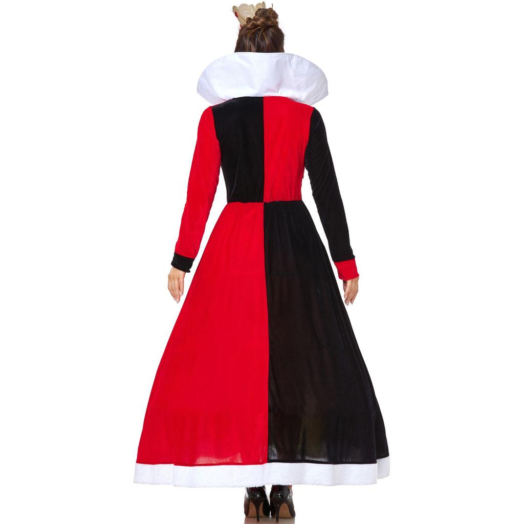Medieval Court Queen of Hearts Halloween Costume Alice In Wonderland Queen of Hearts Drag