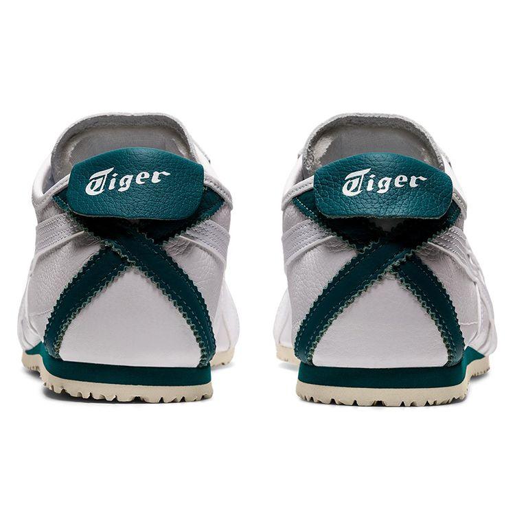 ONITSUKA TIGER Mexico 66 Повседневные низкие кроссовки из синтетической кожи Унисекс кроссовки Белый Зеленый 1183B781-102