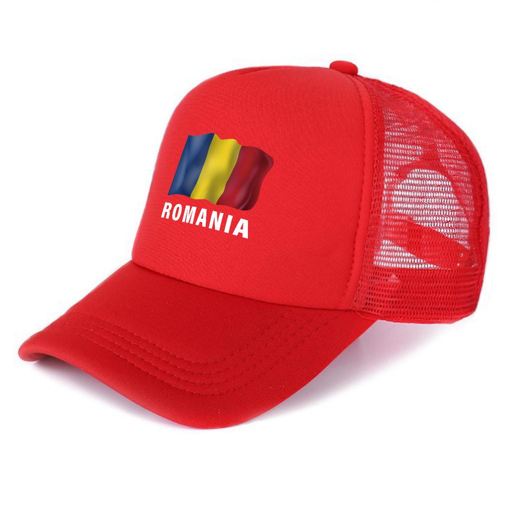 RoUnisexia Flag Printed Trucker Hat Adjustable Curved Brim Breathable Vintage Cap Unisex for Street Wear Mountaineering Travelling