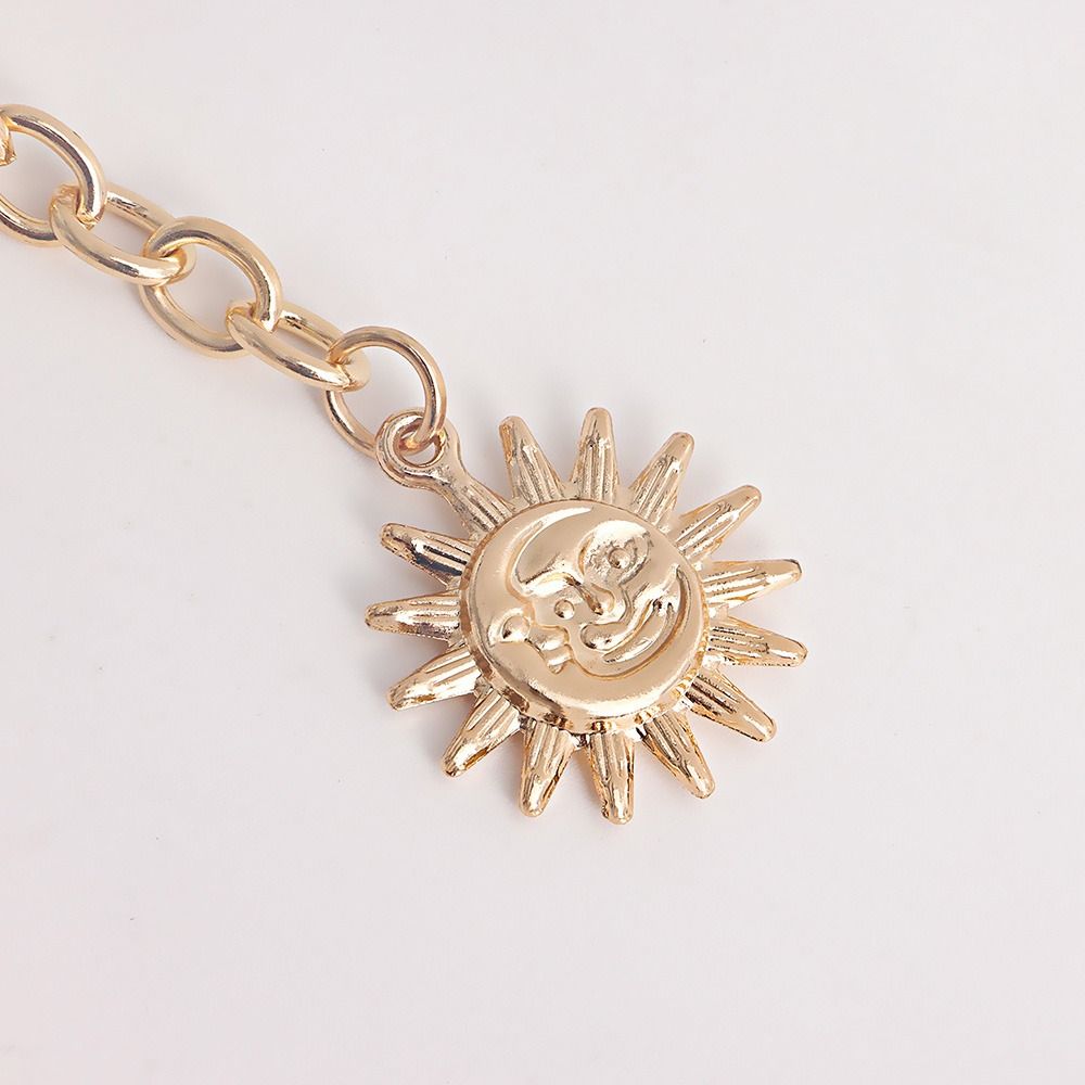 Fashion Vintage Hip Hop Style Punk Waist Chain Dress Cummerbands Womans Belt Sun Waistband