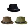 Short Brim Bucket Hats Felt Fabric Trilby Hat New Panama Hats  Winter Season