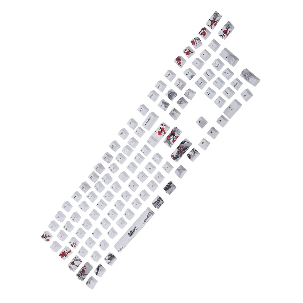 Колпачки клавиш PBT 5-сторонние сублимационные 110 клавишные колпачки для механических оптических клавиатур(английский