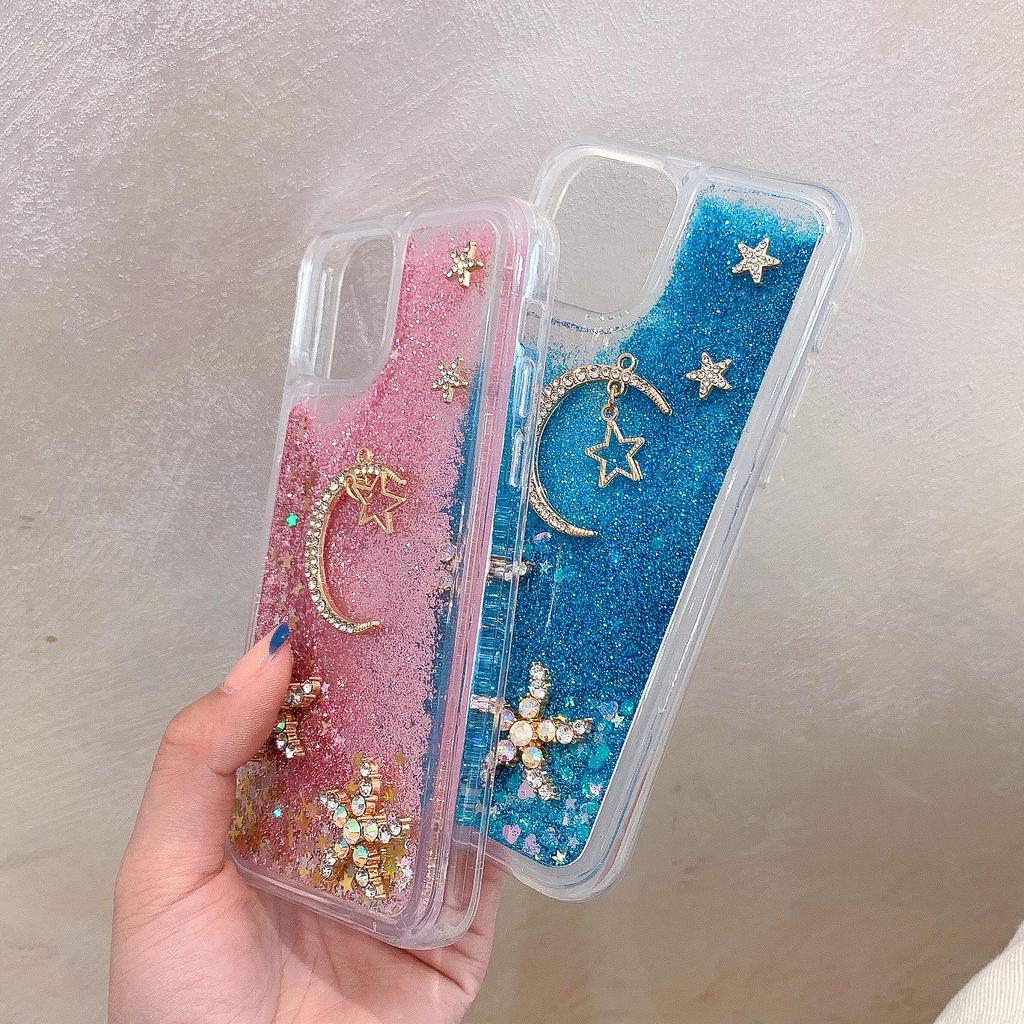 Силиконовый чехол Star Moon Quicksand для Huawei Honor V40, 9X, P30Pro, Mate20 — креативный и персонализированный дизайн