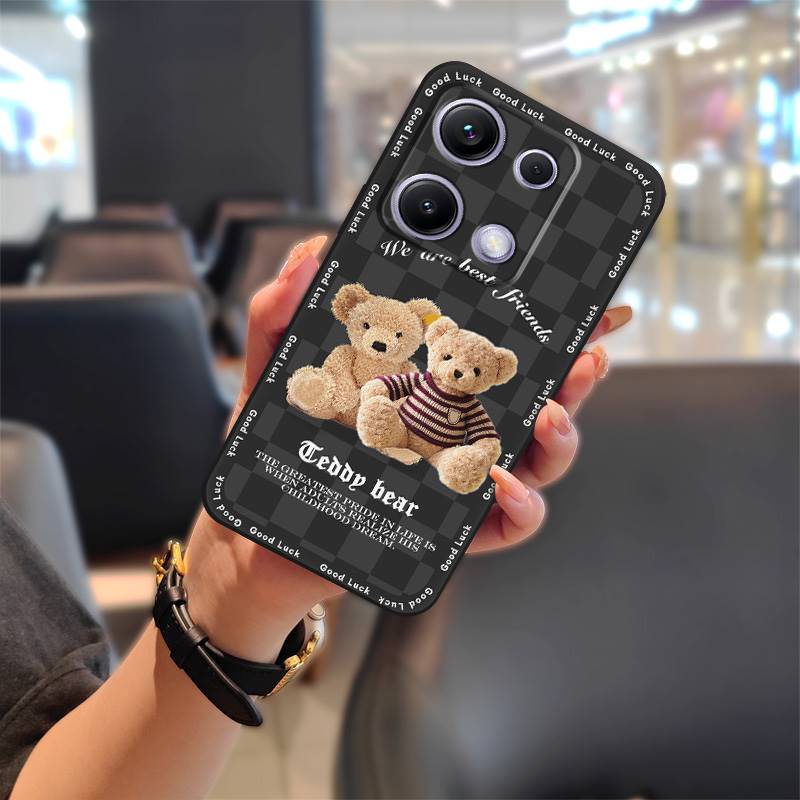 Anti-dust Silicone Phone Case For Redmi Note14S Global Back Cover Fashion Design Cartoon Anti-knock Soft Case TPU Cute