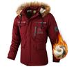 Outdoor Men's Velvet Padded Casual Jacket Parker Coat Warm Jacket Men's Coat In Autumn and Winter.