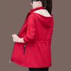 Autumn Winter Women Windbreaker Velvet Warm Mid Long Hooded Trench Coat Korean Female Tops Women Jacket Slim Outwear