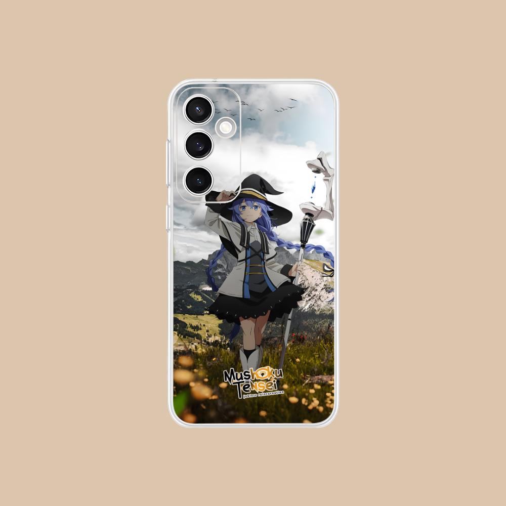 Чехол для мобильного телефона Mushoku Tensei Roxy для Samsung Galaxy S25 S24 S23 S22 S21Plus FE Ультрапрозрачный Цветной Чехол Красивый Роскошный