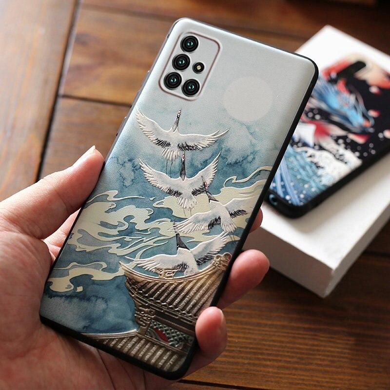 Чехлы для Samsung Galaxy A31 A71 A52 A72 A41 A51 A32 A42 4G 5G A515 для Samsung A 51 71 52 с цветами, защитные чехлы для линз