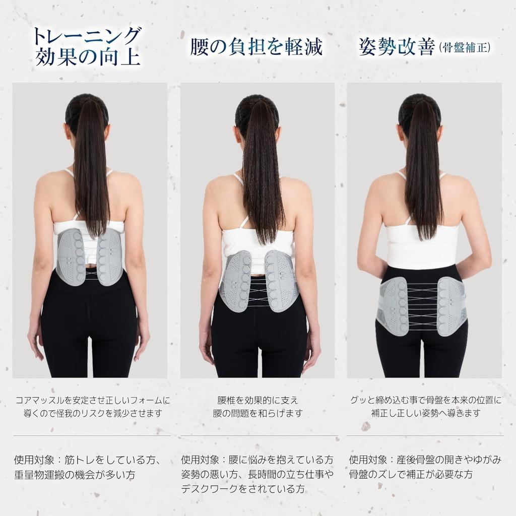 Allgu Тип шкива для таза, поясницы, поясницы, подлинный, моющийся [Изобретение производителя] Пояс, унисекс, поддержка, корсет, поддержка, дышащий,