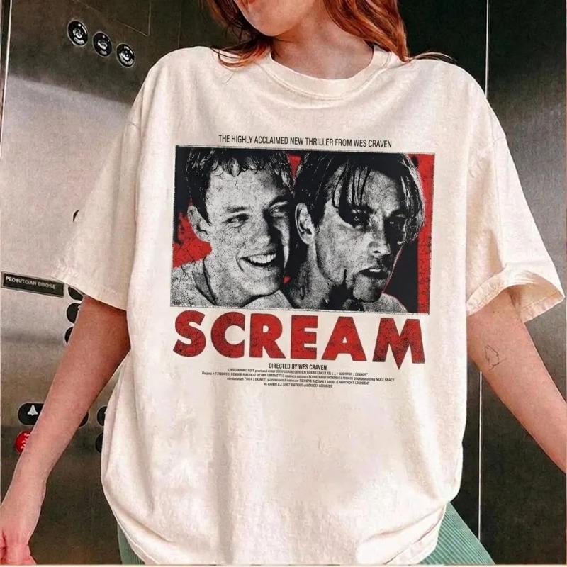 Scary Story movie Tshirt Womens horror season Tshirt millennial retro streetwear Tshirt suitable for both Unisex and Women