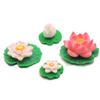 Miniature Water Lily Resin 3D Models Kawaii Simulation Flower Flatback for Jewelry Doll House Slime Accessories