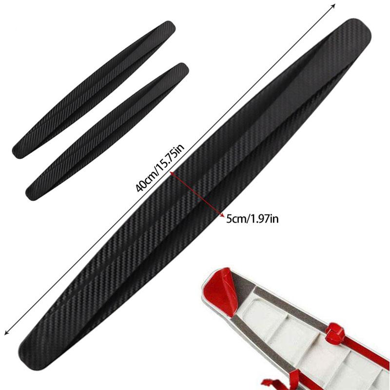 2 шт., защитная полоса для автомобильного бампера, защита от столкновений, угловые защитные полосы, универсальная защита от царапин, авто