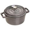 Staub Cocotte Круглый серый эмалированный горшок с двумя ручками, совместимый с IH японский продукт с серийным номером La Cocotte Круглый "Pico 22 см" [Авторизованный номер]