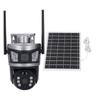 Wireless Outdoor Security Camera with 7.5W Solar Panel 4MP PTZ 360 Deg View Support 4G Motion