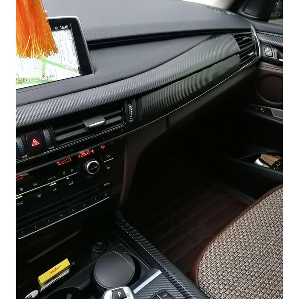 Matte Carbon Fiber Look Car Interior Trim Decal Sticker For BMW X5 F15 2008-2018