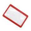 3X PVC Fresnel Lens Magnifier Pocket Credit Card Size PVC Frame Lightweight High Safety Square Lens Shape Magnifier