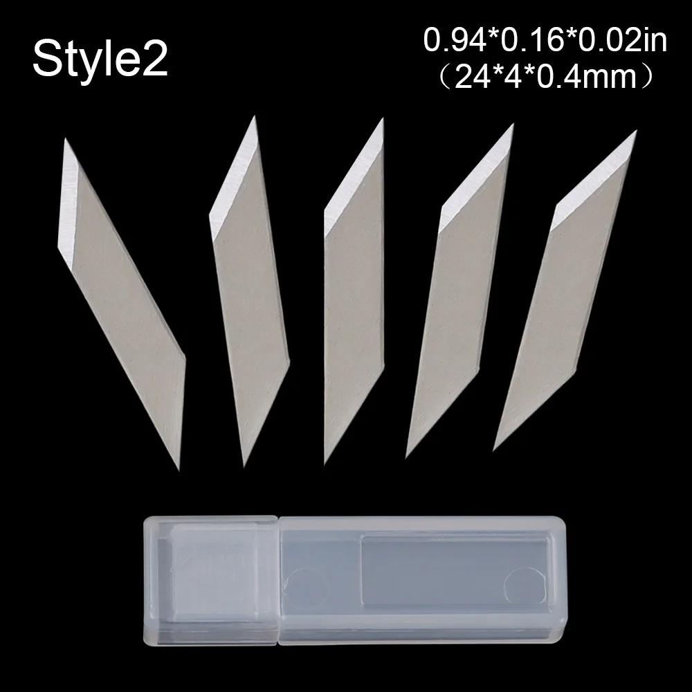 5Pcs Engraving Non-Slip Metal Scalpel Knife Parts Blades Cutter Craft Knives for Mobile Phone PCB Repair Hand Tools