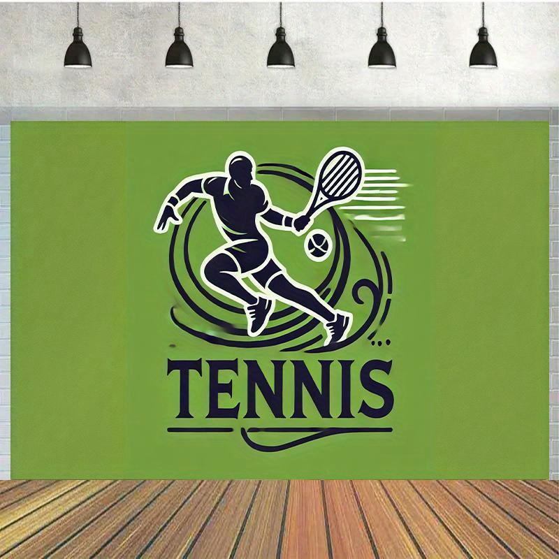 2D plane 1-piece dynamic background cloth for tennis players' movements birthday banner and flag supplies