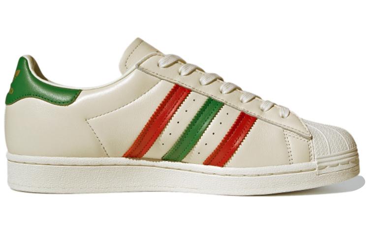 Superstar Adidas Originals 'Off White Scarlet Green' FZ5435