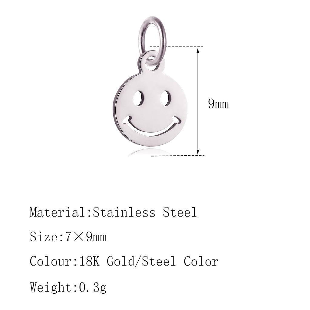 5PCS Mini Star Moon Charms For Making Necklace Bracelet Pendants Findings stainless steel Flower Love Charm DIY Handmade Jewelry