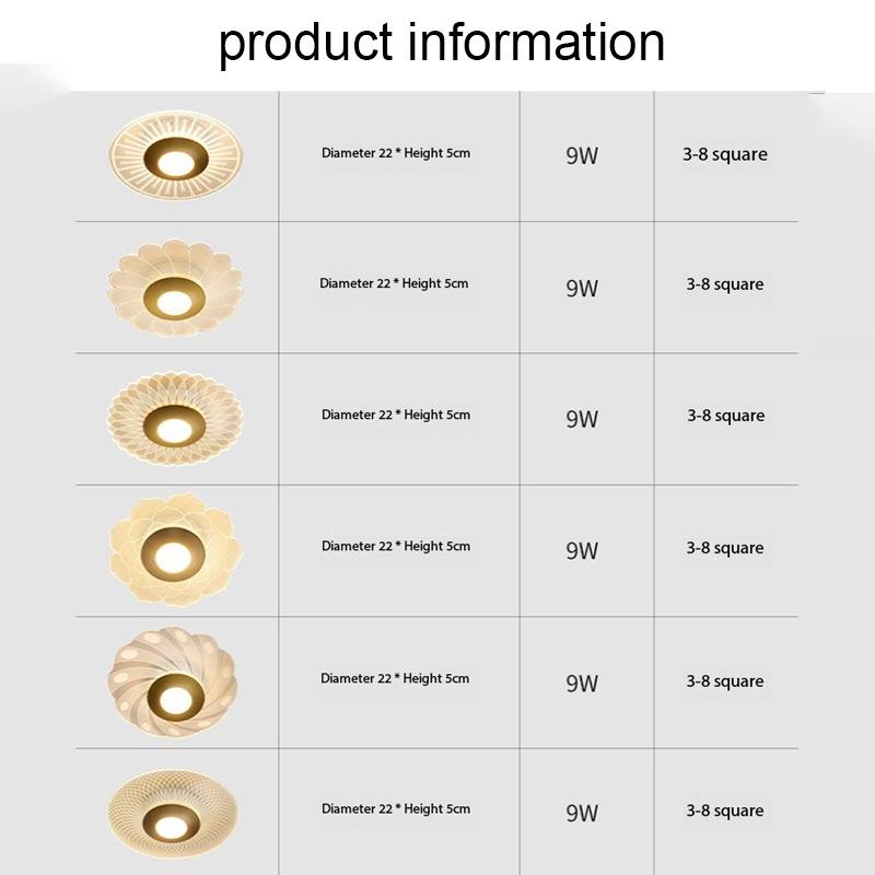 2024 новый потолочный светильник в форме цветка для коридора, прохода, крыльца, балкона, освещение, современная спальня, гардеробная, простое креативное круглое освещение