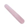 1pc Natural Quartz Crystal Face Massage Wand Stone Smooth Stick Massaging Tool Pink 100mm