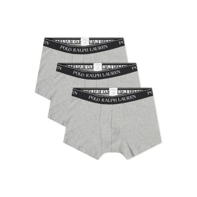 Polo Трусы-боксеры жаккардовые с логотипом-буквой, набор из 3 штук, мужские, серые 714835885-005