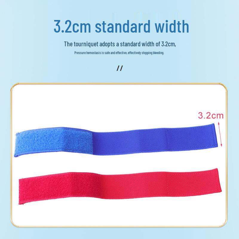 Эластичный гемостатический бандаж с застежкой-липучкой для наружного применения при диализе, химиотерапии и артериальных пункциях