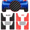 Car Universal Black RED Carbon Fiber Effect Splash Guards Mud Flaps Molded Mudguards Fender Cover Front Rear Styling Accessories